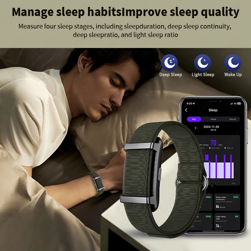 LIGE New Fitness Tracker Bracelet Thermometer Heart Rate Health Monitoring Call Reminder Smart Watch Sports Band For Men Women