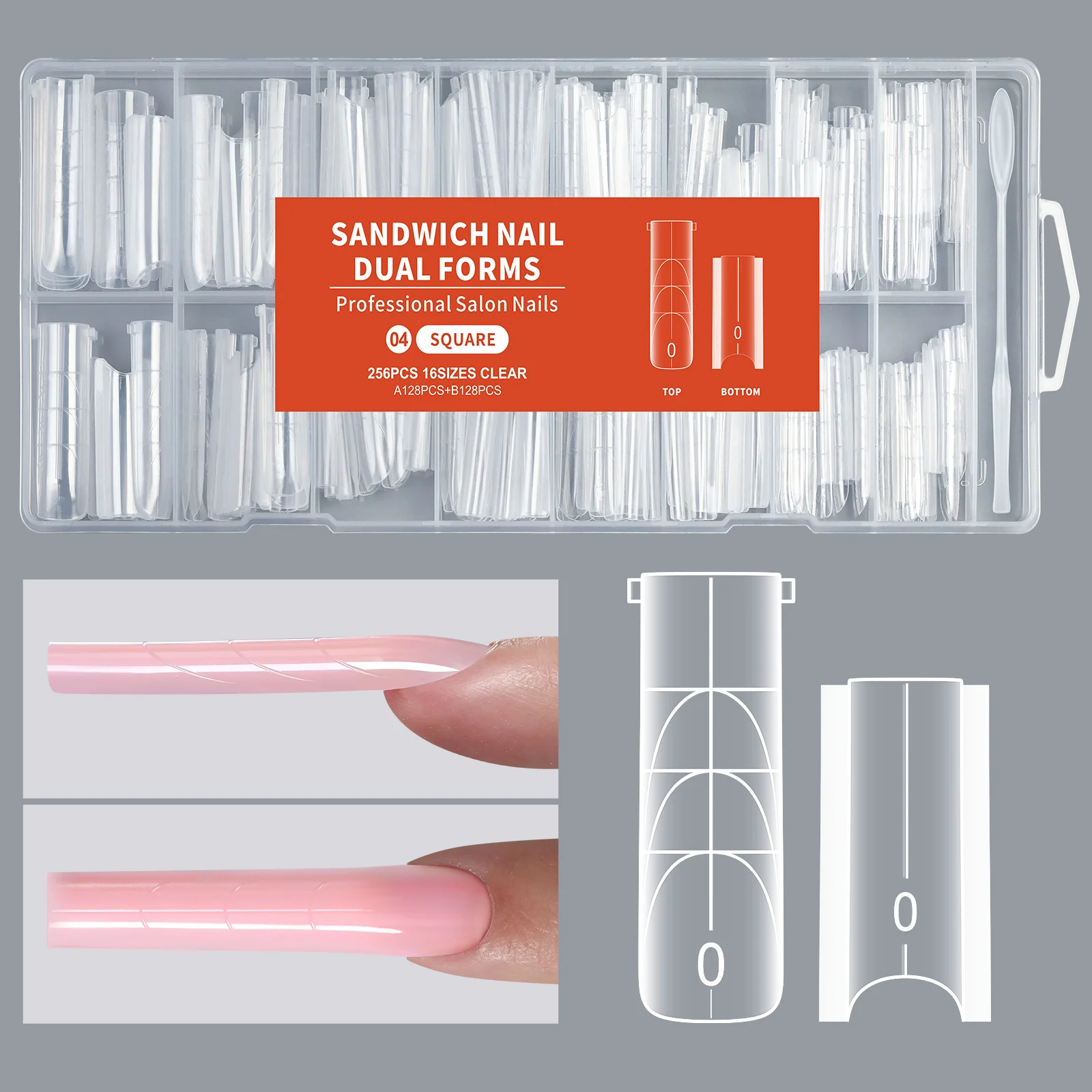 Dual forms voor kunstnagels nagelverlenging mal voor gel_voghion.com