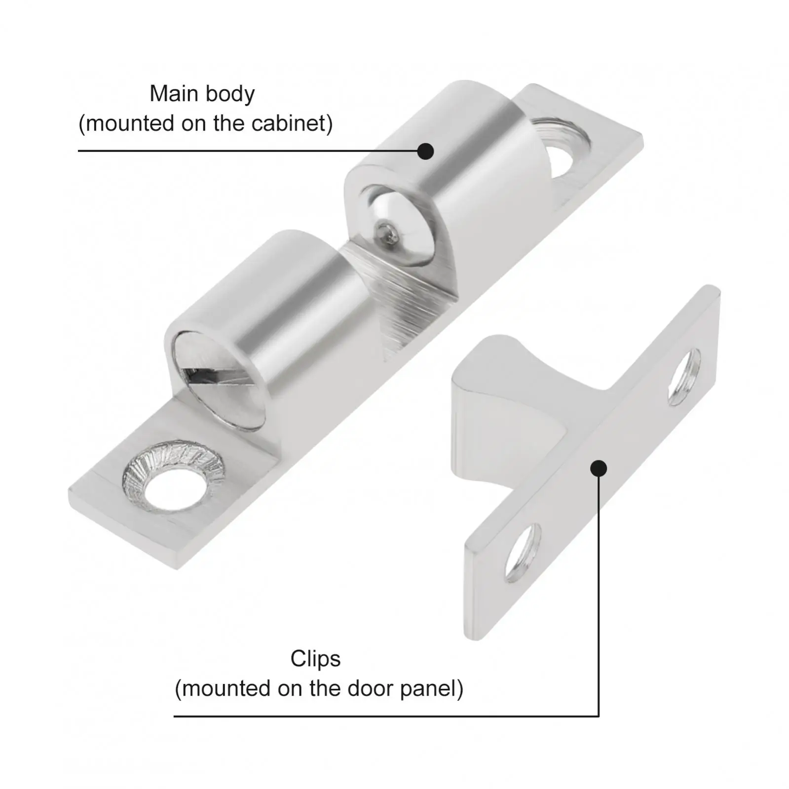 Stainless Steel Brass Catch Latch Double Ball Catch
