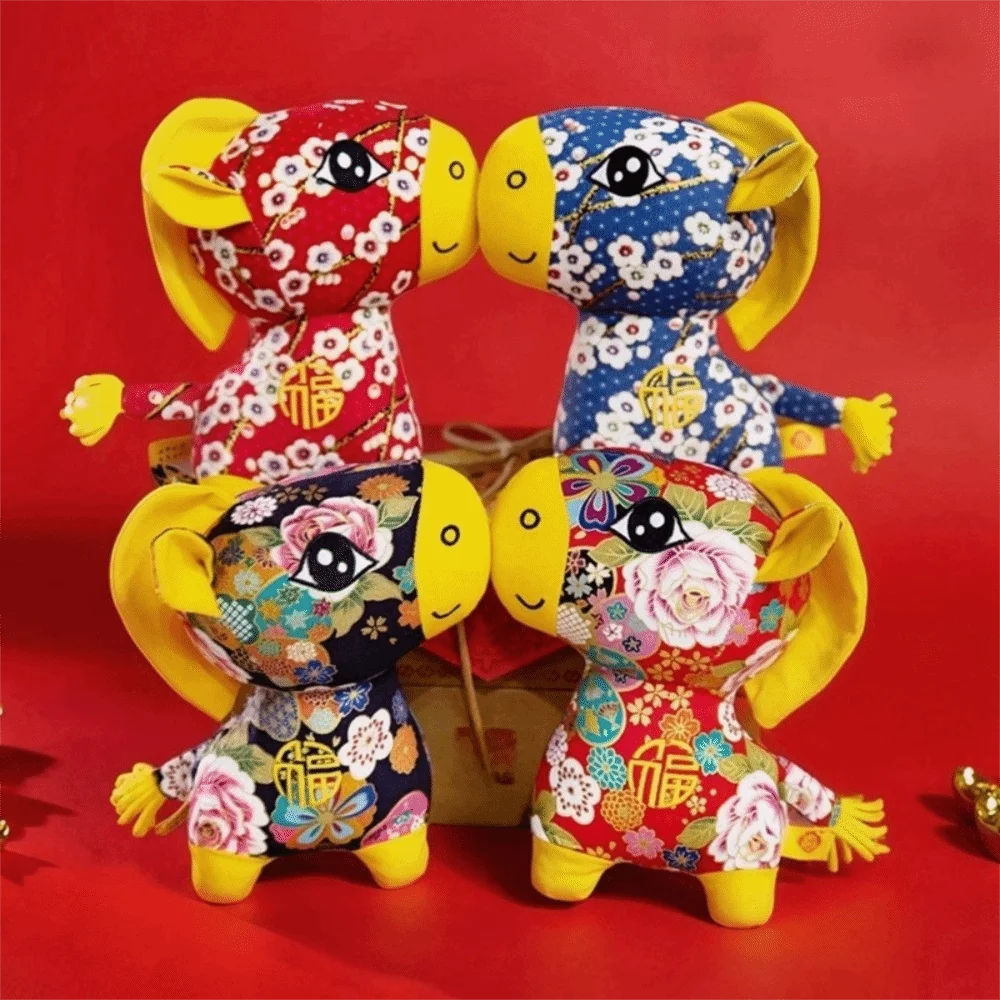 Chinese Style Horse Mascot Stuffed Animal PP Cotton Soft Horse Stuffed Animal Cartoon Collection Chinese Horse Year of Horse