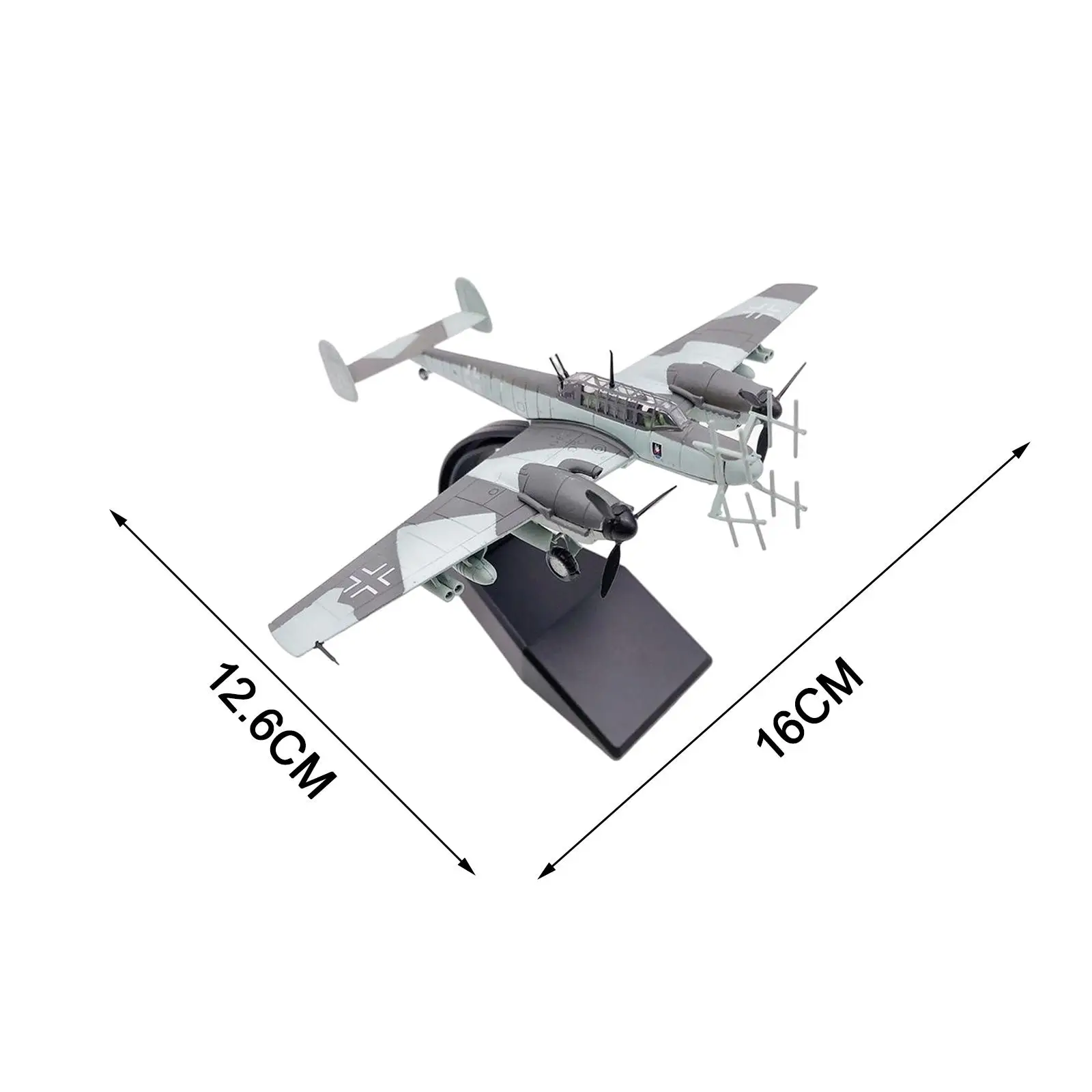 1:100 BF-110 Fighter Model Simulation Ornament Display Model BF-110 Plane Model for Household Home Collections Birthday Gifts