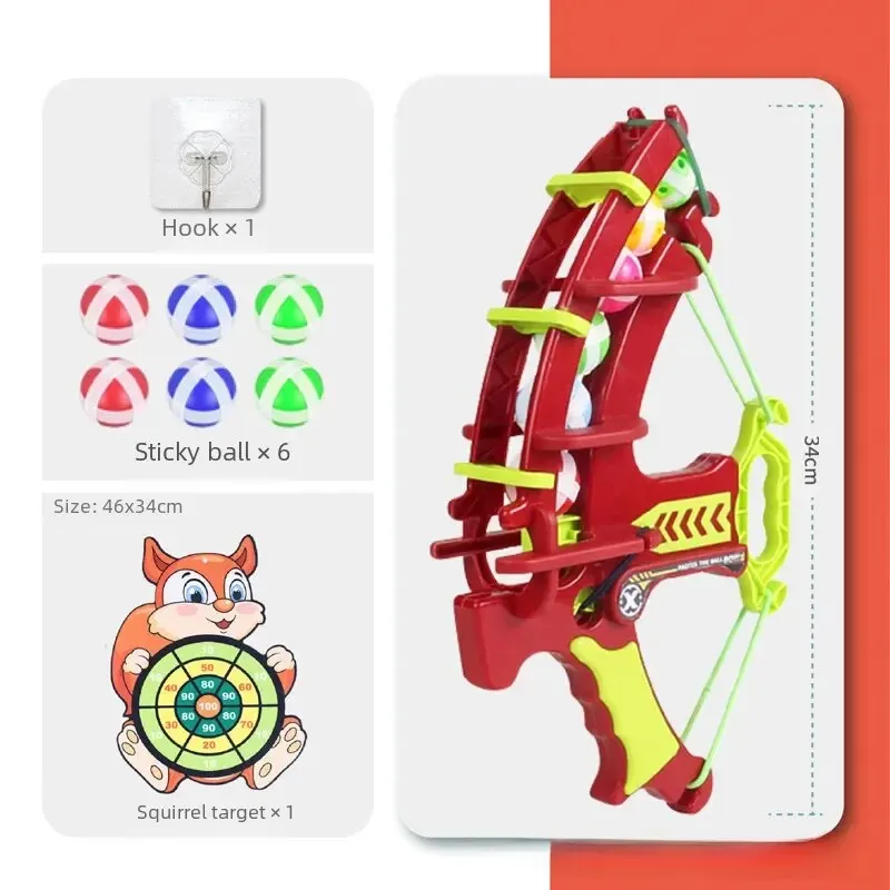 Thick large squirrel Target +36 balls (free storage bag) + Target +2 bows and arrows (Bow and Arrow Note red or blue)