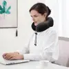 28*26cm Travel Pillow U-Shaped Neck Pillows Breathable Non-Fading Sleeping On Airplanes Memory Foam Neck Support With Zipper 3