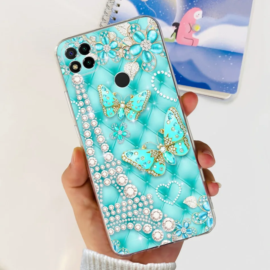 Floral Butterfly Pattern Soft Silicone Phone Case