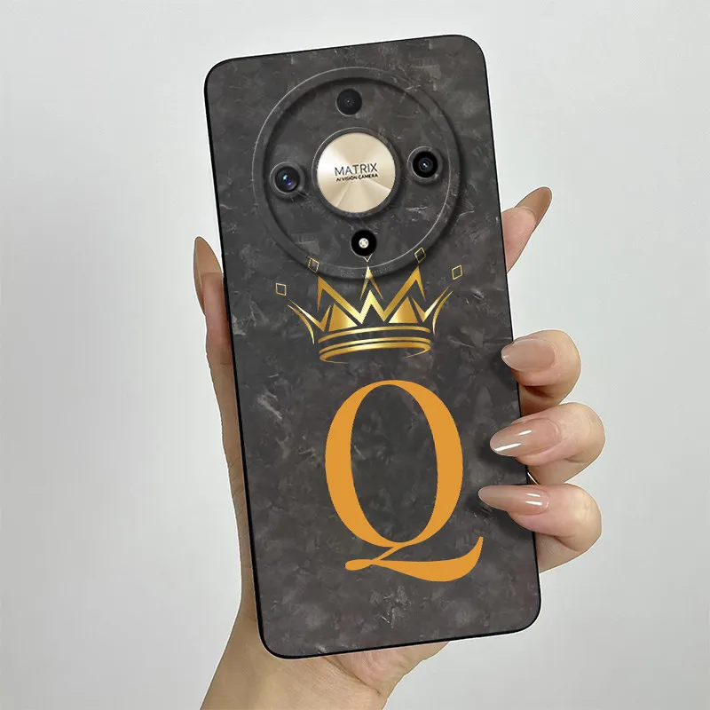 Crown Letters Full Matte Anti-Drop Soft Protective Phone Case