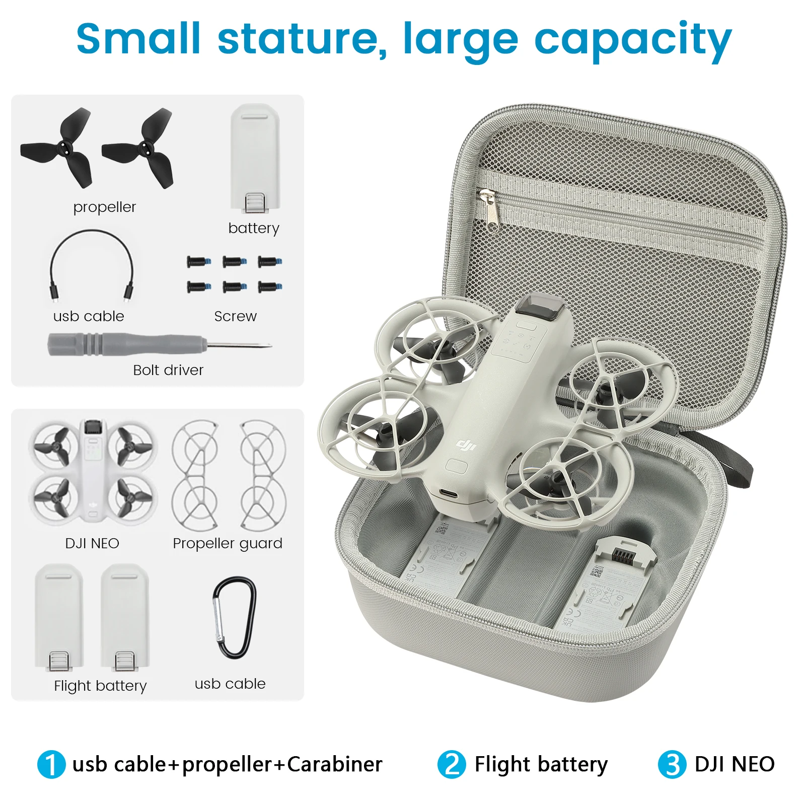 Waterproof Shock Absorbing Drone Carrying Case with Dust Protection
