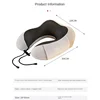 U Shaped Memory Foam Neck Pillows Soft Travel Pillow Massage Neck Pillow Sleeping Airplane Pillow Cervical Healthcare Bedding 2