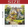 Quiet Countryside Coloring Book 20 Page House Landscape Adult Picture Book Kill Time Relaxing Art  Doodle Painting Drawing 2