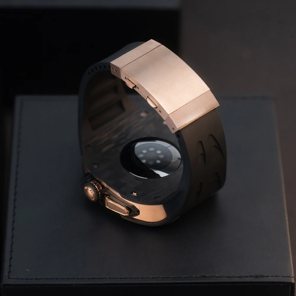 애플워치 개조 케이스,애플워치울트라케이스,애플워치 울트라 스트랩,Apple Watch 개조 케이스,애플 워치용 탄소 섬유 티타늄 케이스 수정 키트, 소울 쿨 보호 개조, 아이워치 울트라 2 49mm