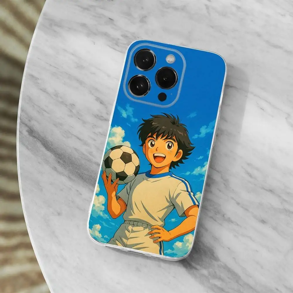 Anime C-Captain T-Tsubasa Transparent Soft Phone Case