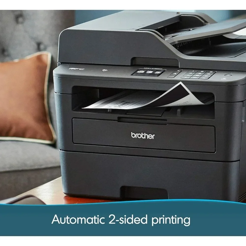 Monochrome Laser Printer All-in-One with Wireless, Auto 2-Sided Printing, Print Scan Copy, Bundle with JAWFOAL Printer Cable 6