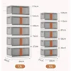 Plastic Kitchen Cabinets Home Living Room Snack Toy Storage Cabinet Box Multi-layer Flip Bedroom Cabinets Home Furniture u 5