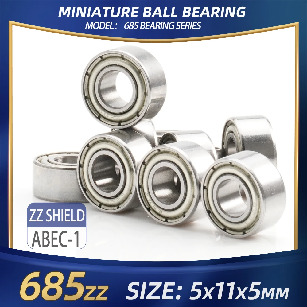 FUSHI 685 ZZ Bearing 5x11x5 mm 10Pcs 685ZZ RS 2RS 685Open Handpiece Bearings For Video Card High Speed For Motor