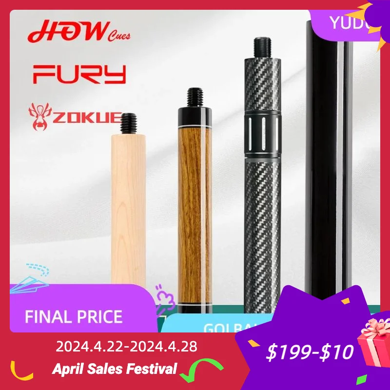 

Extension for billard cue Carbon Fiber How/Zokue/Fury Solid Maple Wood Durable Cue Extension Pool Cue Billiard Accessories