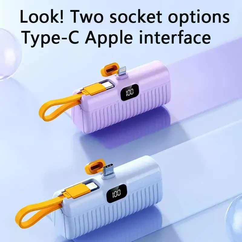 30000mAh Mini Wireless Power Bank High Capacity Fast Charging Mobile Power Supply Emergency External Battery For iPhone Type