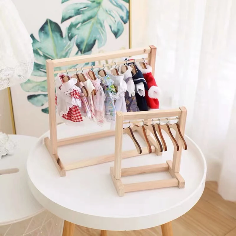 Mini cintre en bois pour vêtements de bébé, 5/10 pièces, créatif, décor  pour chambre de princesse, chambre de petite fille, cadeau pour enfants -  AliExpress