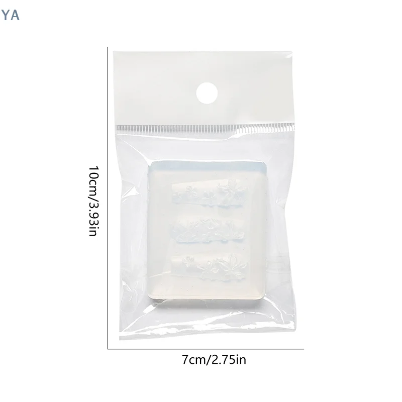 [Y]실리콘 꽃 나비 네일 조각 몰드 3D 스탬핑 플레이트 네일 스텐실 DIY UV 젤 매니큐어 도구 네일 아트 애호가