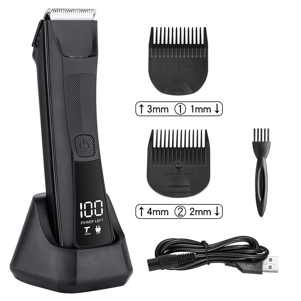 Description Picture 5 of itemHair Trimmer Private Area Hair Remover Electric Hair Shaving Machine IPX7 Waterproof LED Display Bikini Shaver