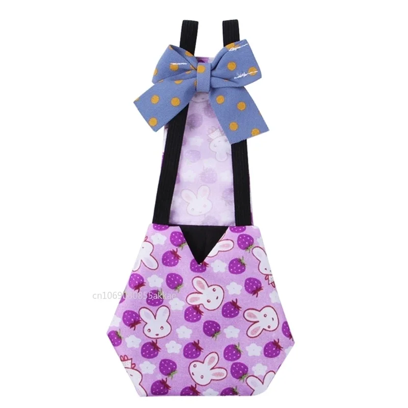 Poultry Cloth Diapers Chicken Diaper Waterproof Pet Clothes for Duck Reusable Breathable Poultry Costume Diapers with Bowknot Decor for Geese Hens