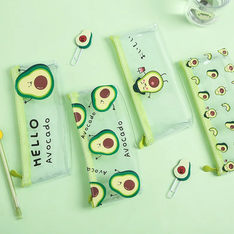 

【School Opens】1 Pcs Pencil Case Avocado School Pencil Box Pencilcase Pencil Bag School Supplies Stationery