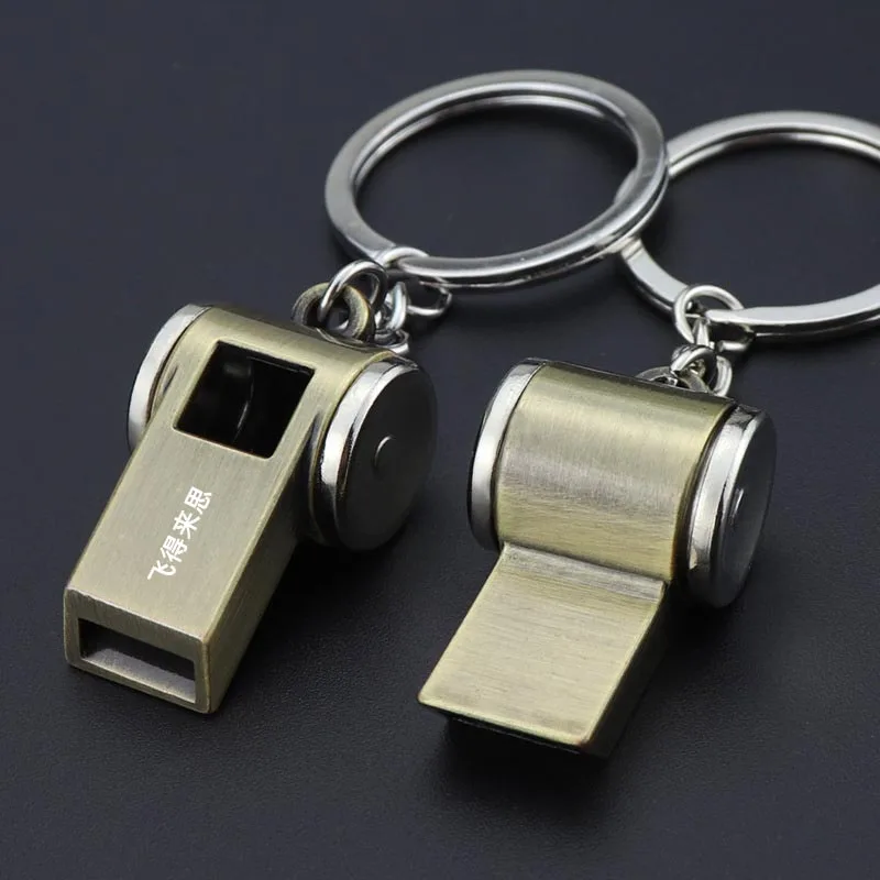 Whistle Keychain Survival Whistle Sports Whistle Metal Whistle Creative All-metal Function