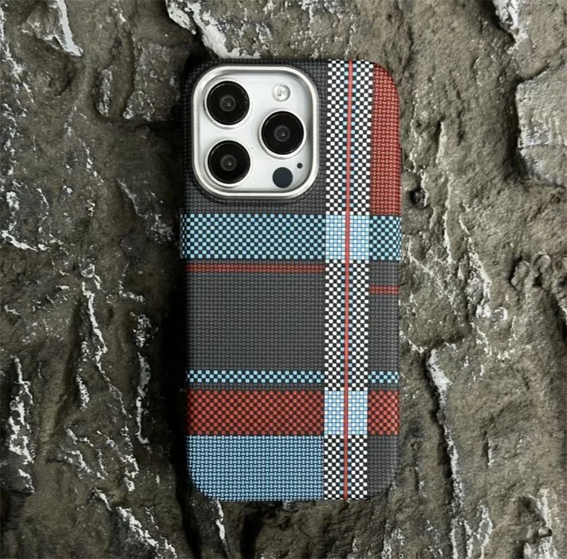 Carbon Fiber Relief MagSafe Case with Alloy Lens