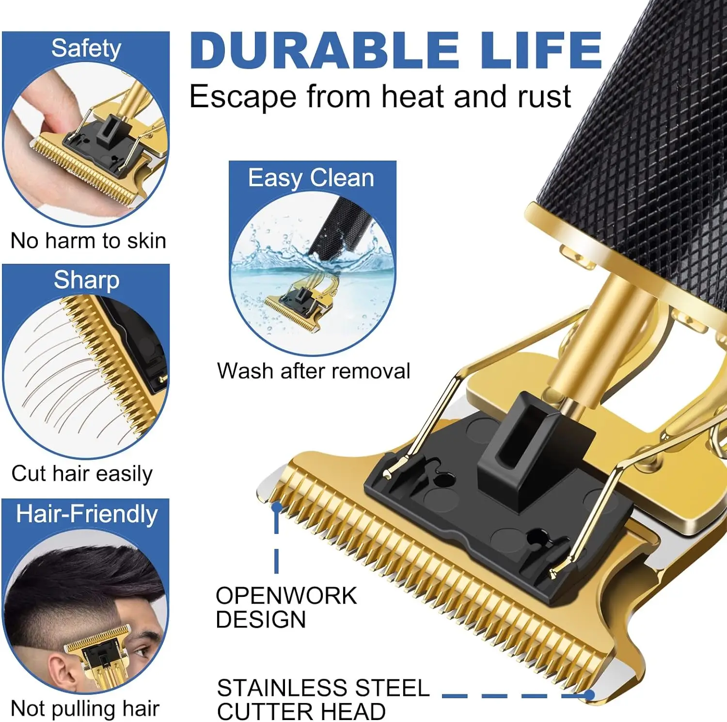 Men's T9 Vintage Hair Clipper Professional Cutting Hair Clipper Barber Portable Hair Cutting Machine/Hair Clipper Accessories