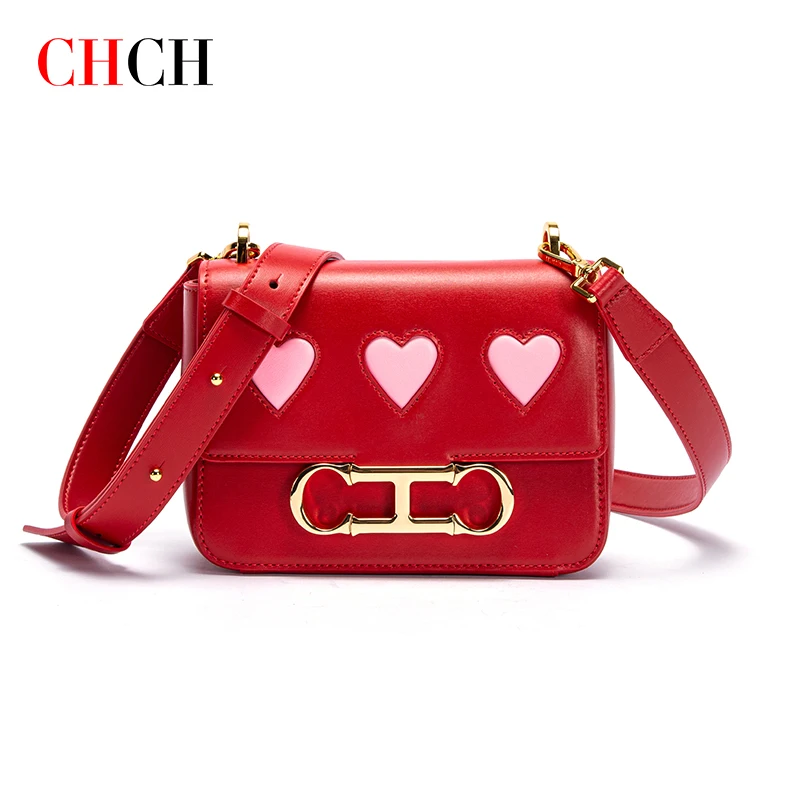 CHCH 2023 Design Luxury Women's Shoulder Bag Valentine's Day Limited Leather Shoulder Bag Limited Edition Of Honeymoon Travel