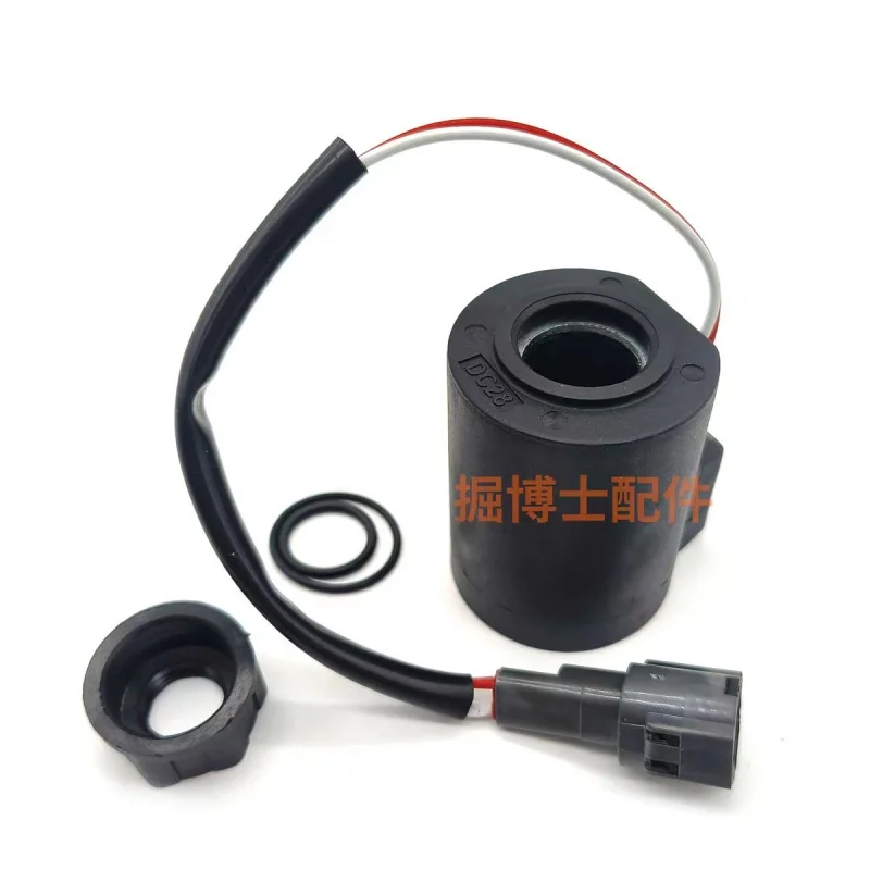 Kato HD512 820 1023 1430-1 -2- 3 pilot solenoid valve coil, rotation rotation excavator parts