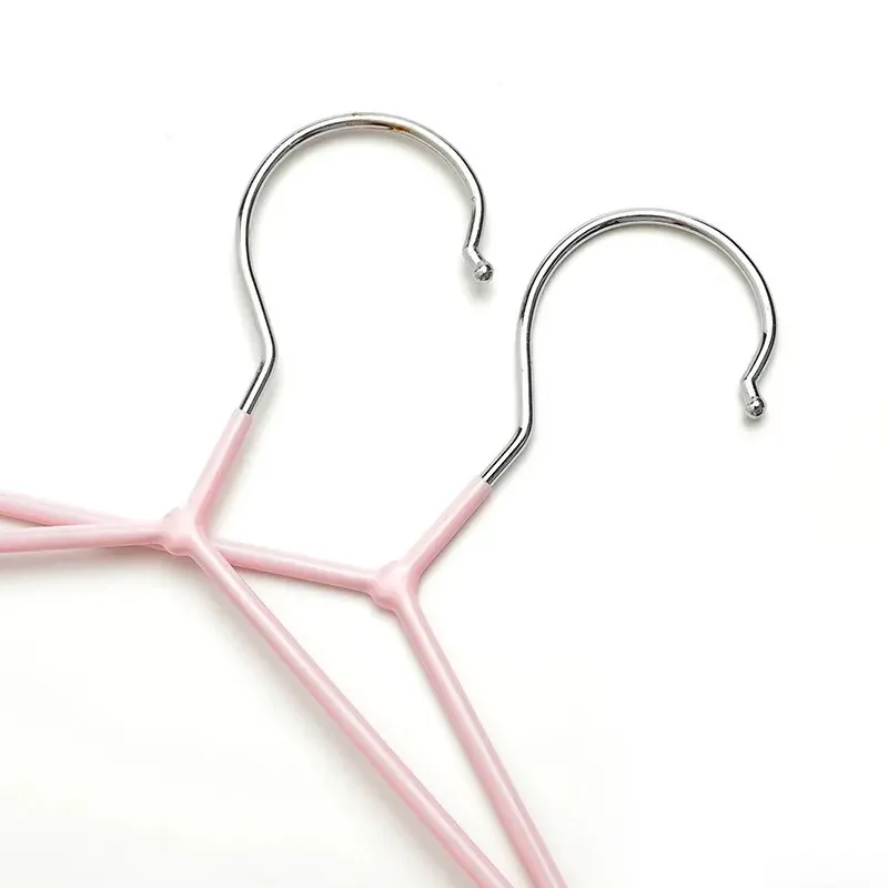 Clothes Hanger 10PCS Non-slip Dip Plastic Dormitory Drying Adult Rack Household Thick Support