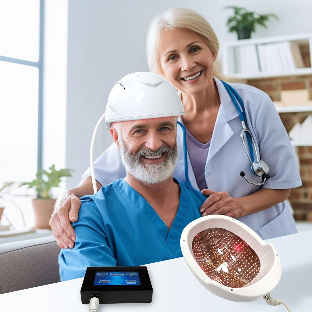 

810nm Near Infrared Photobiomodulation Belt Brain Therapy Wrap Improve Memory With Infrared Light Therapy Helmet