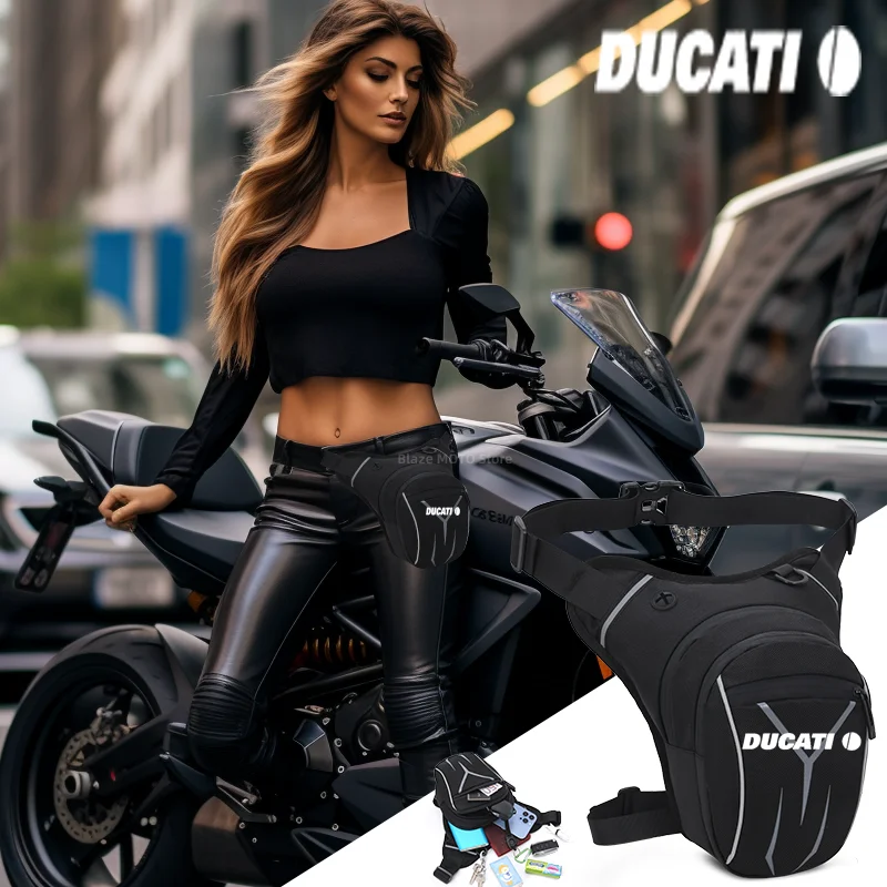 

For Ducati Multistrada 950 1100 1260 1200 S Sport Grand Tour Motorcycle Waterproof Drop Waist Leg Bag Thigh Belt Hip Bum Militar