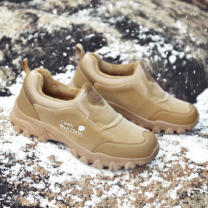 

Men Sneakers 2023 New In Casual Shoes slip on fashion Male cotton warm Sneakers Winter Warm Fur Designer Loafers Shoes Men