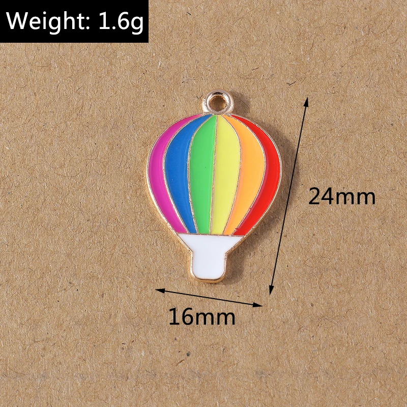 10 Stück Emaille-Regenbogen-Flaggen-Anhänger, Charms für Schmuckherstellung, Ohrringe, Halskette, DIY, Armband, Zubehör, Zubehör – Detail 8