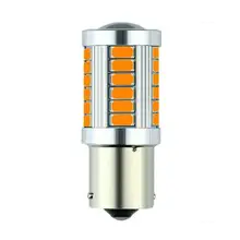 

2PCS 1156PY 7507 PY21W BAU15S 33 SMD 5630 5730 LED Direction Turn Rear Car Indicator Amber Light Signals Front Auto Led Lamp