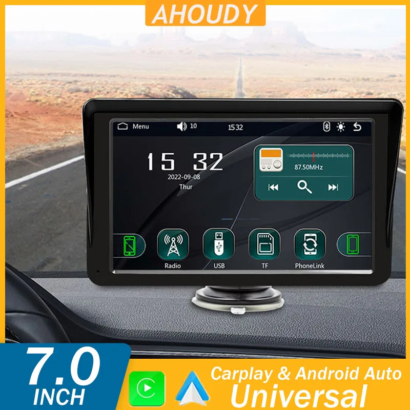 

7 Inch Universal Wireless Carplay Android Auto Car Radio for VW Nissan Toyota Honda KIA HYUNDAI Multimedia Autoradio