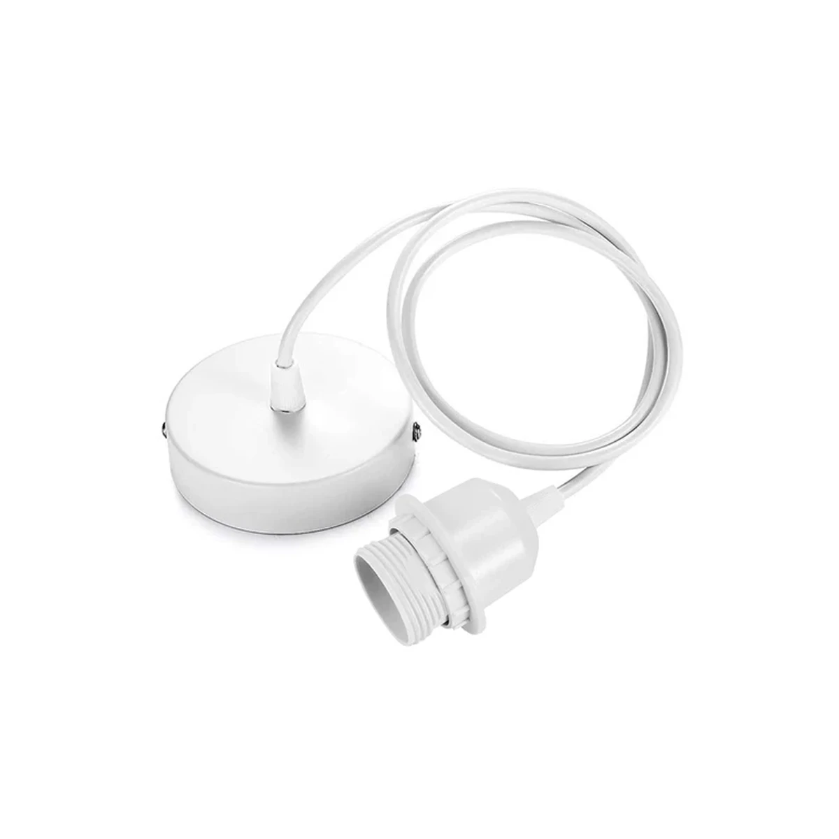 Lamp Holder Lamp Bulb Holder Lamp Base Lamp Socket Adapter Lamp Socket Extender Extension Hanging Lantern Cord Cable E27 Socket With Ceiling Plate For Pendant Lighting Lamp Shade