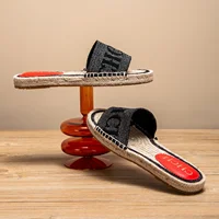 Slippers Women's  Simple and Comfortable Handmade Hemp Bottom Sandals Beach shoes - Image 5