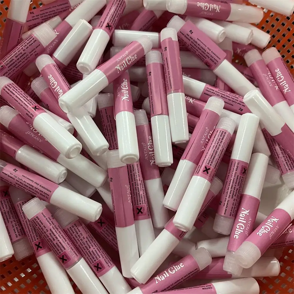 Super Strong Nail Glue for Acrylic Fake Nails Tip Grafting Extension False Nail Rhinestone Tips Gel Uv 100Pcs 2g nail glue