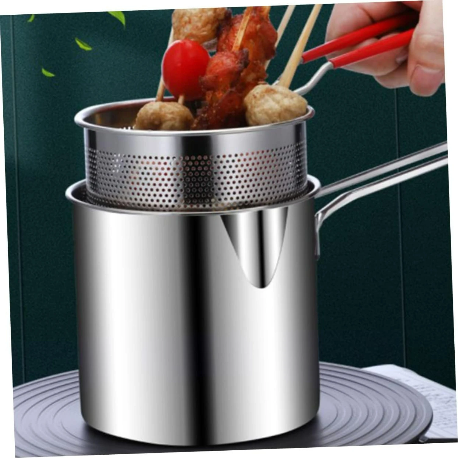 Perfect Stainless Steel Japanese Tempura Fryer Pot Set for Home and Restaurant Use-Ideal and versatile cookware for stove top