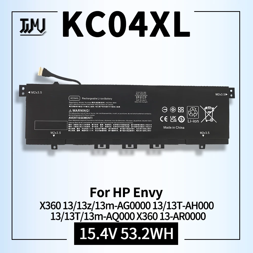 

Аккумулятор KC04XL для ноутбука HP Envy X360 13-AG 13z-AG 13m-AG 13-AR AH AQ AH0051wm AG0001la 13M-AQ 13T-AQ L08496-855 2B1