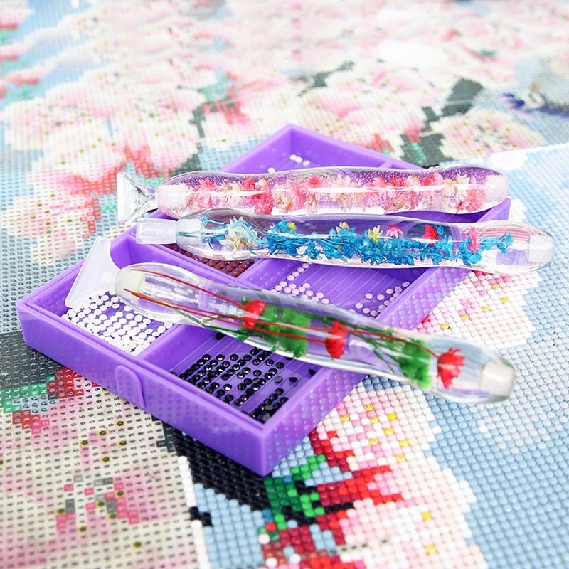 Diy Diamond Painting Pen Resin Point Drill Pen 5d Diamond Painting Pen Kit  Tool Accessories Nail Art Pen - Diamond Painting Cross Stitch - AliExpress