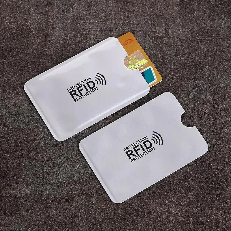 RFID Blocking Aluminum Foil Card Sleeve Anti Theft Swipe Case
