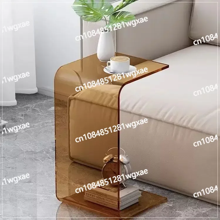 

Coffee Table, Sofa, Small Side Table, Minimalist Living Room Service Table, Nordic Bedroom Transparent Corner Table