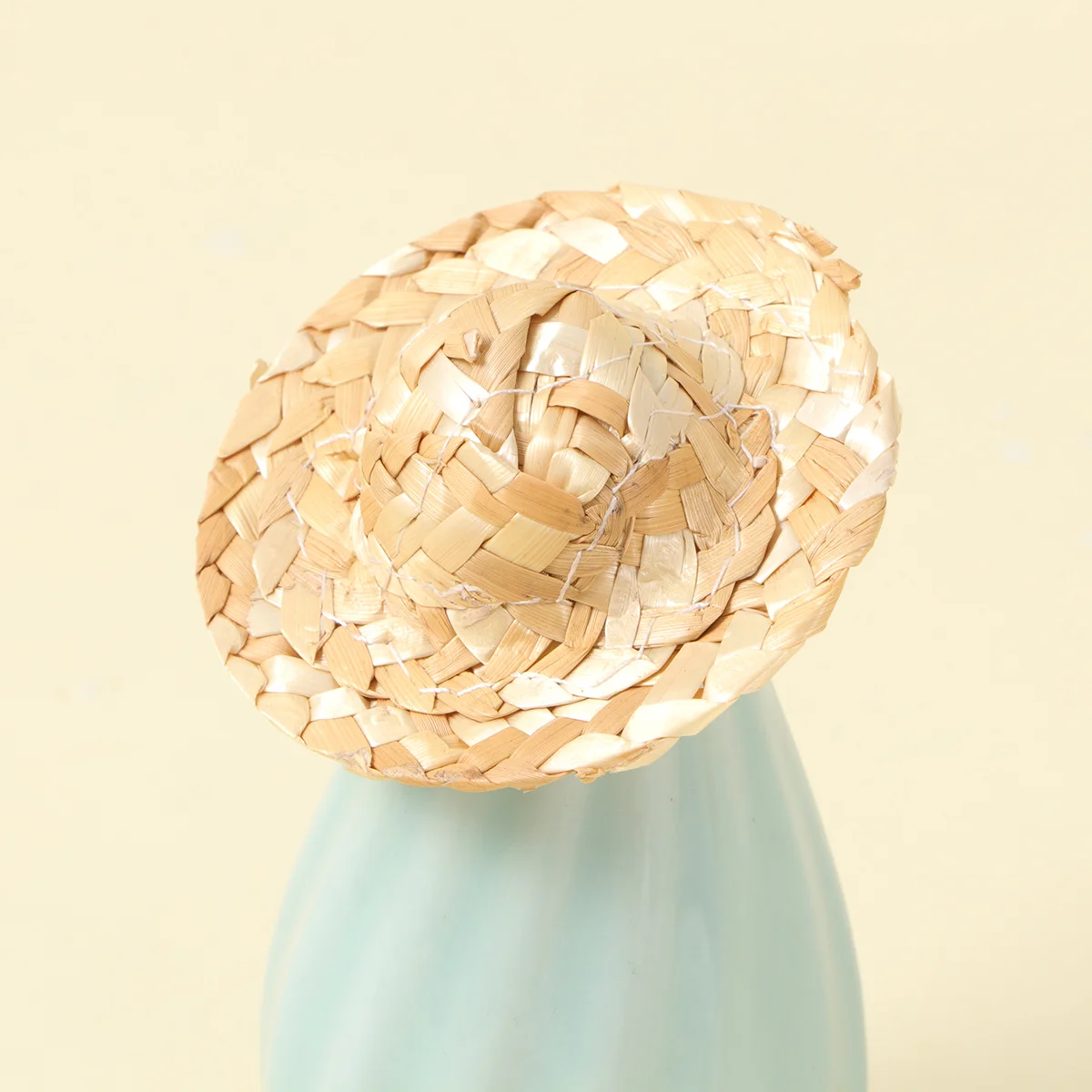 

Healifty Straw Cowboy Hat Making Supplies 10Pcs Shot Straw Hats Craft Straw Hats Ornaments Diy Craft 6.5Cm Christmas