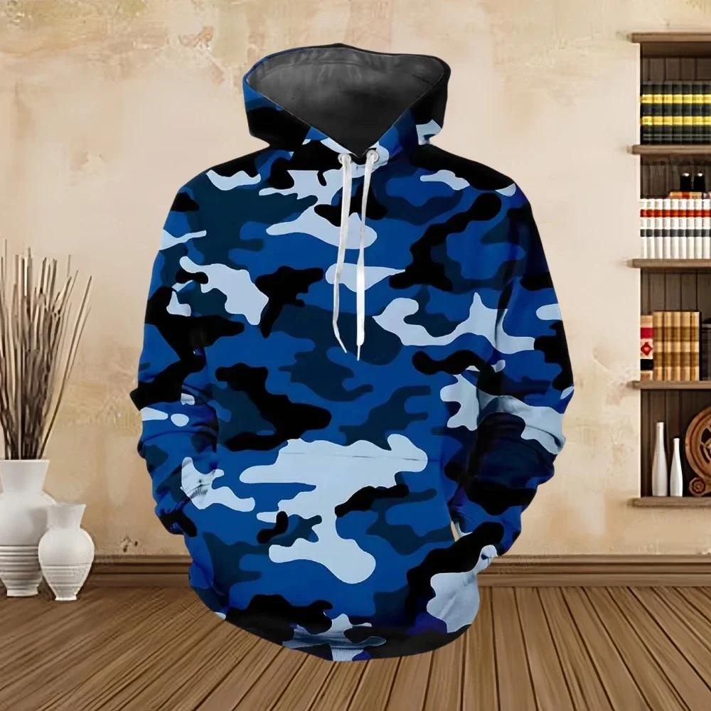 Men's hoodie camouflage military uniform 3D printing long-sleeved hoodie autumn and winter outdoor sports comfortable sweatshirt camouflage hoodie,men camo hoodie