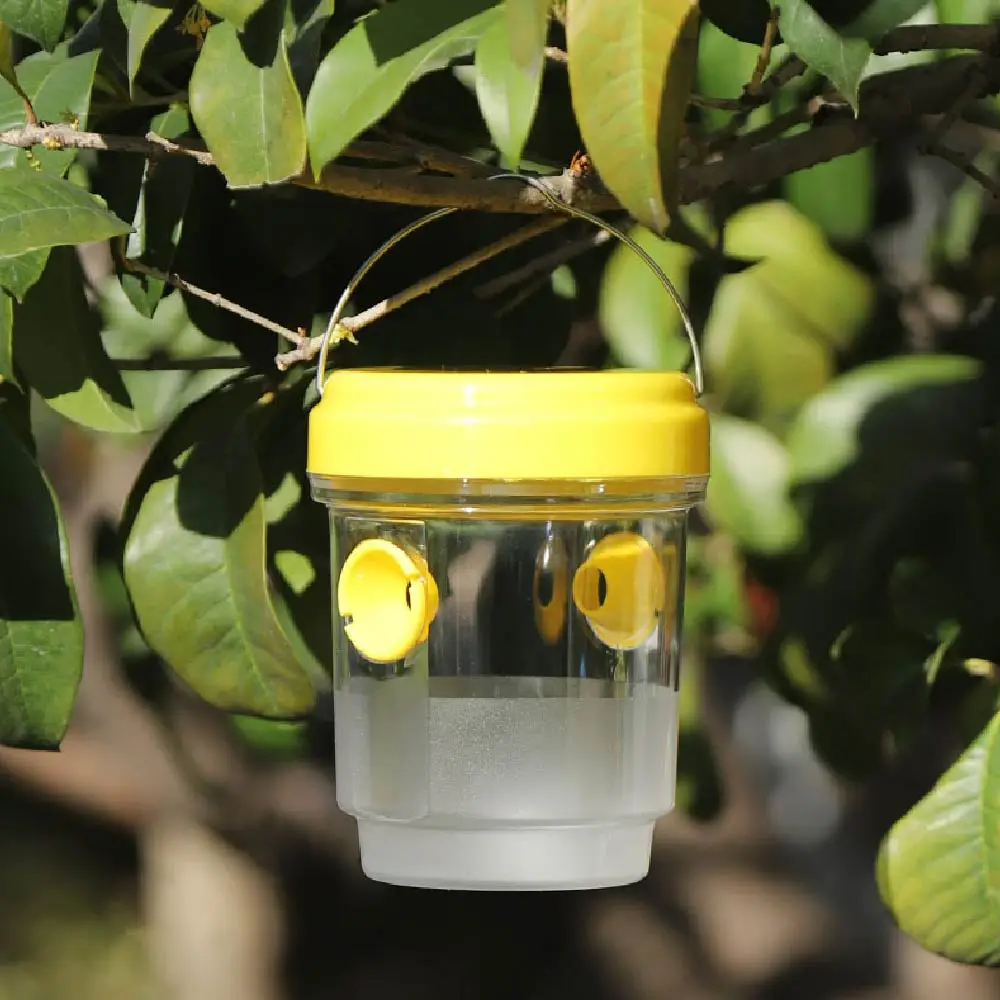 Outdoor Hanging Insect Traps with UV LED Lights; Sui Gardens, Orchards, and For Bees 2