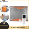 2 In 1 Electric Heating Pad Warming Waist Belt  Abdomen Shoulder Back Pain Relief Hot Compress Physiotherapy Thermal Blanket 1