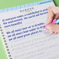 Hengshui Calligraphy 3D Reusable English Groove Copybook for Calligraphy Learn Alphabet Children Handwriting Practice Book