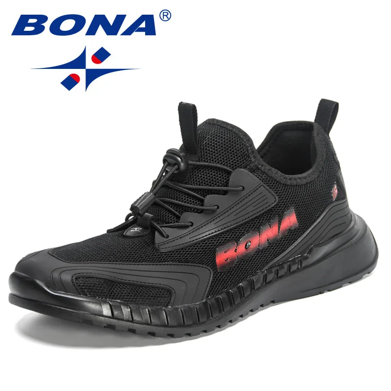 

BONA 2023 New Designers Mesh Shoes Lightweight Sneakers Men Fashion Casual Walking Shoes Man Breathable Shoe Zapatillas Hombre